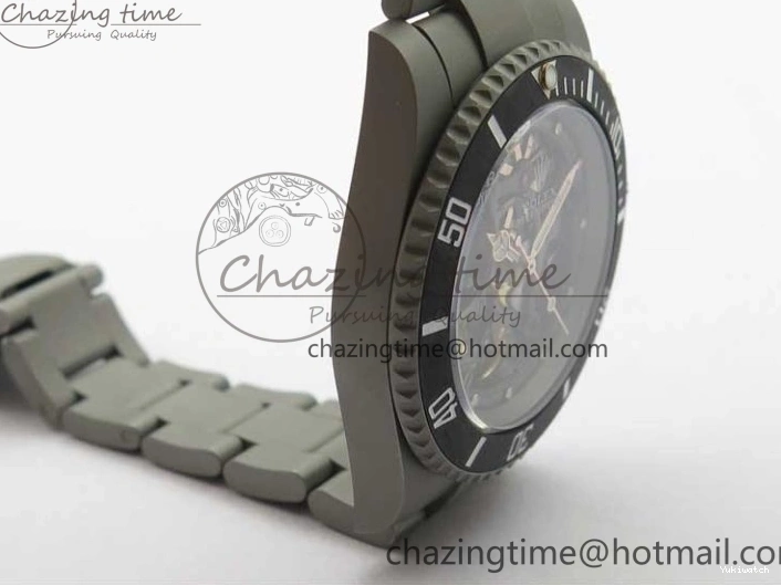116610 Bezel Skeleton DIal Best Sandblasted Edition on ROF Andrea Submariner Carbon SA3130 Pirlo 0308